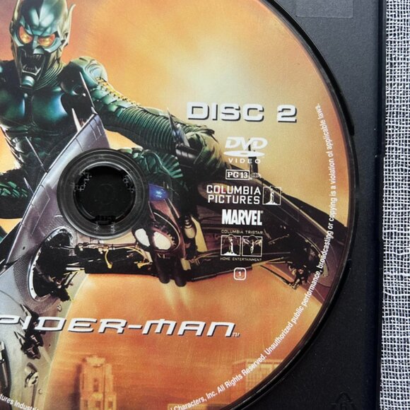 Spider-Man Disc 2 Marvel Columbia Pictures NO DAMAGES - Picture 2 of 4